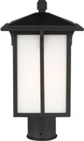 Generation Lighting 8252701EN3-12 Tomek Black LED Exterior Post Lamp Post Light