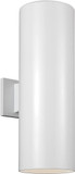 Visual Comfort Studio 8413997S-15 Outdoor Cylinders Modern White LED Outdoor 18.25" Wall Lamp