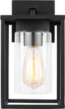 Visual Comfort Studio 8531101EN7-12 Vado Modern Black Exterior 6" Wall Lamp
