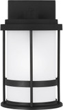 Generation Lighting 8590901EN3-12 Wilburn Black LED Exterior Wall Light Fixture