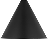 Generation Lighting 8638501EN3-12 Crittenden Contemporary Black LED Outdoor 13" Wall Light Fixture