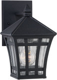 Generation Lighting 88131-12 Herrington Contemporary Black Outdoor 6" Light Sconce