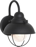 Generation Lighting 8870EN3-12 Sebring Contemporary Black Exterior 8" Wall Sconce