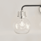 Visual Comfort Studio VS24403PN/TXB Clara Modern Polished Nickel / Textured Black 3-Light Vanity Light