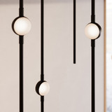 Sonneman 2012.33C-J20 Constellation Contemporary Espresso Black LED 12" Multi Pendant Lighting Fixture w/ 20' Cords