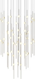 Sonneman 2014.13W Constellation Modern Satin Nickel LED 25" Multi Pendant Lamp