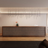 Sonneman 2015.13W-J20 Constellation Modern Satin Nickel LED 24" Multi Hanging Pendant Light w/ 20' Cords