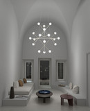 Sonneman 2084.13W Proton Modern Satin Nickel LED Ceiling Chandelier