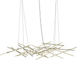 Sonneman 2155.38C Constellation Ursa Minor Contemporary Satin Brass LED 3000K 55" Lighting Chandelier