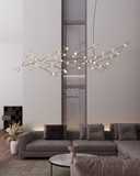 Sonneman 2158.38C-27 Constellation Ursa Major Modern Satin Brass LED 2700K 93" Lighting Chandelier