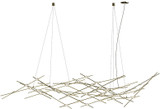 Sonneman 2158.38C-J20 Constellation Ursa Major Contemporary Satin Brass LED 93" Chandelier Lighting