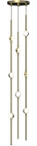 Sonneman 2161.38W-S-27 Constellation Andromeda Contemporary Satin Brass LED Multi Lighting Pendant