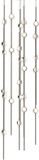 Sonneman 2162.13C-S Constellation Modern Satin Nickel LED 39" Multi Pendant Light Fixture