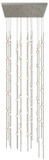 Sonneman 2165.13C-27 Constellation Andromeda Contemporary Satin Nickel LED Multi Hanging Lamp