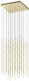 Sonneman 2168.38C Constellation Cosmic Cube Contemporary Satin Brass LED Multi Pendant Light