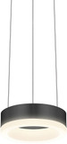 Sonneman 2311.25-J20 Corona Contemporary Satin Black LED Mini Pendant Hanging Light