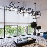 Sonneman 24Z0003K Cubix Contemporary Satin Black LED Multi Pendant Lamp