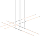 Sonneman 2802.03 Tik-Tak Contemporary Satin White LED Ceiling Chandelier