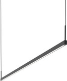 Sonneman 2816.25-6-27 Thin-Line Contemporary Satin Black LED One-Sided Kitchen Island Light Fixture