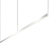 Sonneman 2818.16-8 Thin-Line Contemporary Bright Satin Aluminum LED Two-Sided 96" Island Lighting