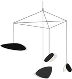 Sonneman 2902.25K Papillons Modern Satin Black LED 31" Multi Pendant Lamp