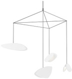 Sonneman 2902.25W Papillons Contemporary Satin Black LED 31" Multi Pendant Light