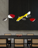 Sonneman 2904.25K Papillons Modern Satin Black LED 54" Multi Hanging Light Fixture