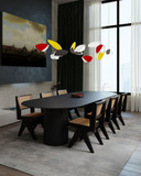 Sonneman 2904.25M Papillons Modern Satin Black LED 54" Multi Hanging Pendant Lighting