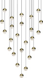Sonneman 2918.14-SML Grapes Modern Brass LED Small Multi Ceiling Light Pendant
