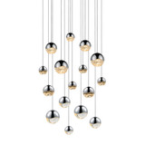 Sonneman 2923.01.AST Grapes Contemporary Polished Chrome LED Assorted Multi Pendant Light Fixture