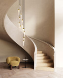 Sonneman 3095.01 V Panels Contemporary Polished Chrome LED Multi Pendant Lamp