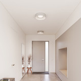 Sonneman 3735.18 Ilios Contemporary Dove Gray LED 14" Flush Ceiling Light Fixture