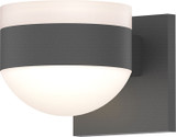 Sonneman 7302.FW.DL.74.WL REALS Contemporary Textured Gray LED Outdoor Wall Light Fixture