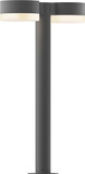 Sonneman 7307.PC.FW.74.WL REALS Contemporary Low Voltage Textured Gray LED Outdoor Bollard Landscape Lighting Fixture