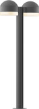 Sonneman 7308.DC.FW.74.WL REALS Contemporary Low Voltage Textured Gray LED Outdoor Bollard Landscape Lighting Fixture