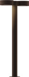 Sonneman 7308.PC.PL.72.WL REALS Modern Low Voltage Textured Bronze LED Exterior Bollard Landscape Light Fixture
