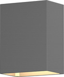 Sonneman 7340.74.WL Box Modern Textured Gray LED Exterior Wall Light Sconce