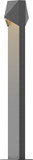 Sonneman 7327.74.WL Triform Compact Modern Low Voltage Textured Gray LED Exterior Bollard Residential Landscape Lighting