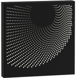 Sonneman 7456.97-WL Dotwave Modern Textured Black LED Exterior 10" Wall Light Fixture