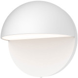 Sonneman 7470.98-WL Mezza Cupola Contemporary Textured White LED Exterior 5" Sconce Lighting