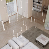 Sonneman SLS1149-W Suspenders Modern Satin White LED Multi Pendant Light