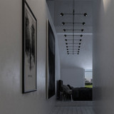 Sonneman SLS1156 Suspenders Modern Satin Black Multi Hanging Pendant Lighting