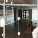 Sonneman SLS4240-W Suspenders Contemporary Satin White LED Lighting Chandelier