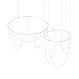 Sonneman SLS4243-W Suspenders Contemporary Satin White LED Multi Pendant Lighting Fixture