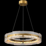 StarFire Crystal 2325AB Sofia Antique Brass LED 32" Hanging Light