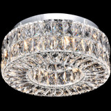 StarFire Crystal 3818CH Urban Chrome 18" Ceiling Light Fixture