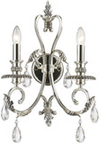 StarFire Crystal 5702WSCH Magnolia Chrome Light Sconce