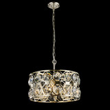 StarFire Crystal 6020SN Oslo Satin Nickel 20" Drum Drop Ceiling Lighting