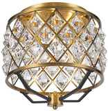 StarFire Crystal 6714BB Apollo Antique Brass and Black Overhead Lighting
