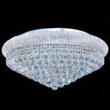StarFire Crystal 7121CH Empire Chrome Flush Mount Light Fixture